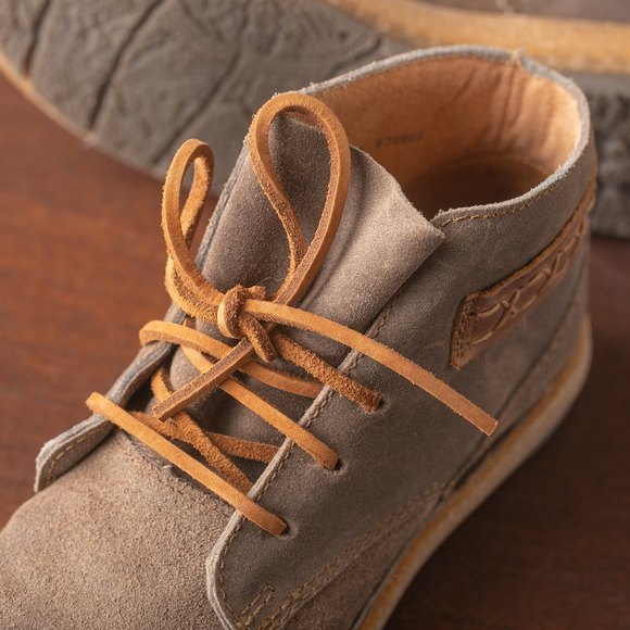 Born Cele Suede Braided Strap Cork Sole Booties Women's US size 6.5M Brown - Picture 5 of 11